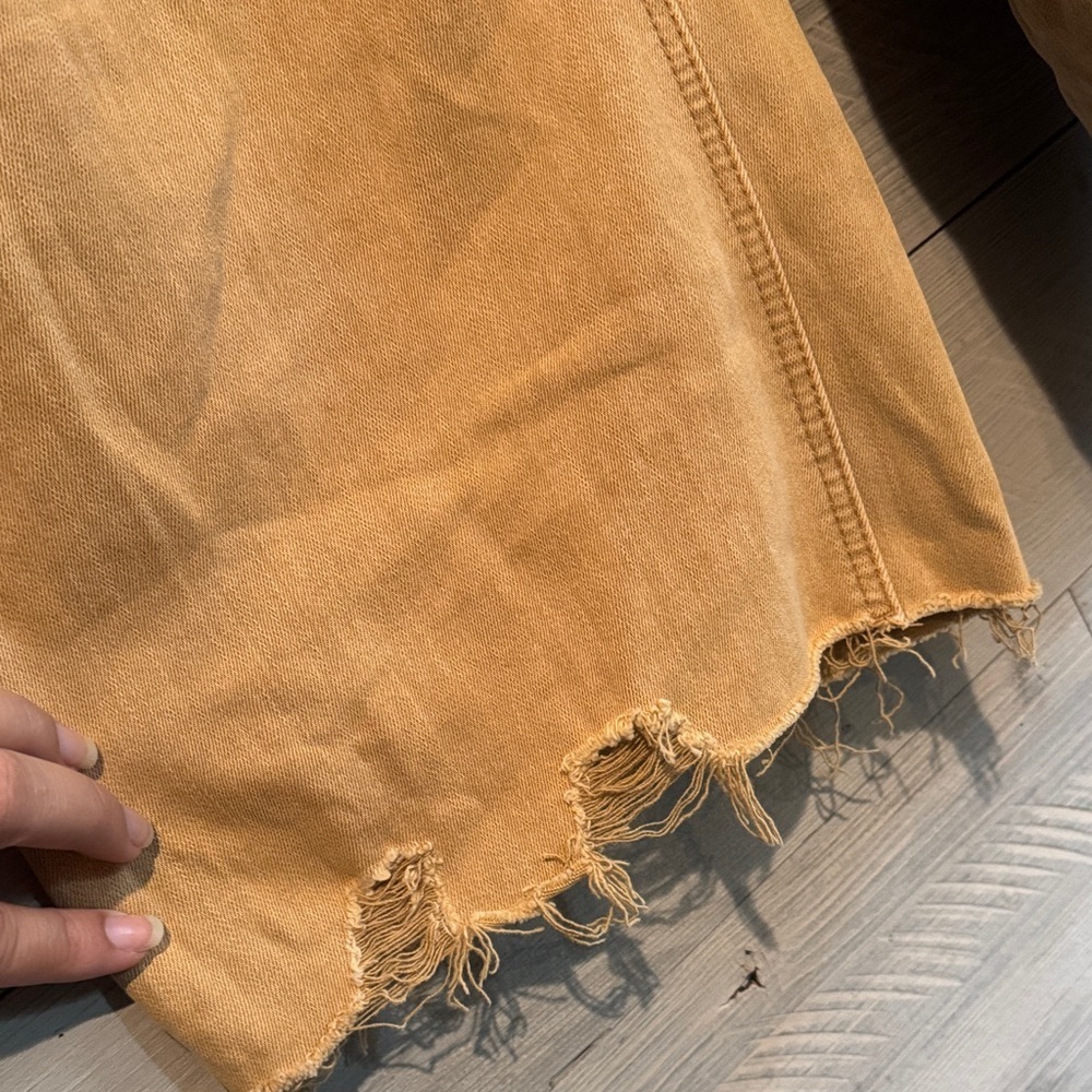 Stylish Tan Wide Leg Jeans for Women - Picture 5 of 9